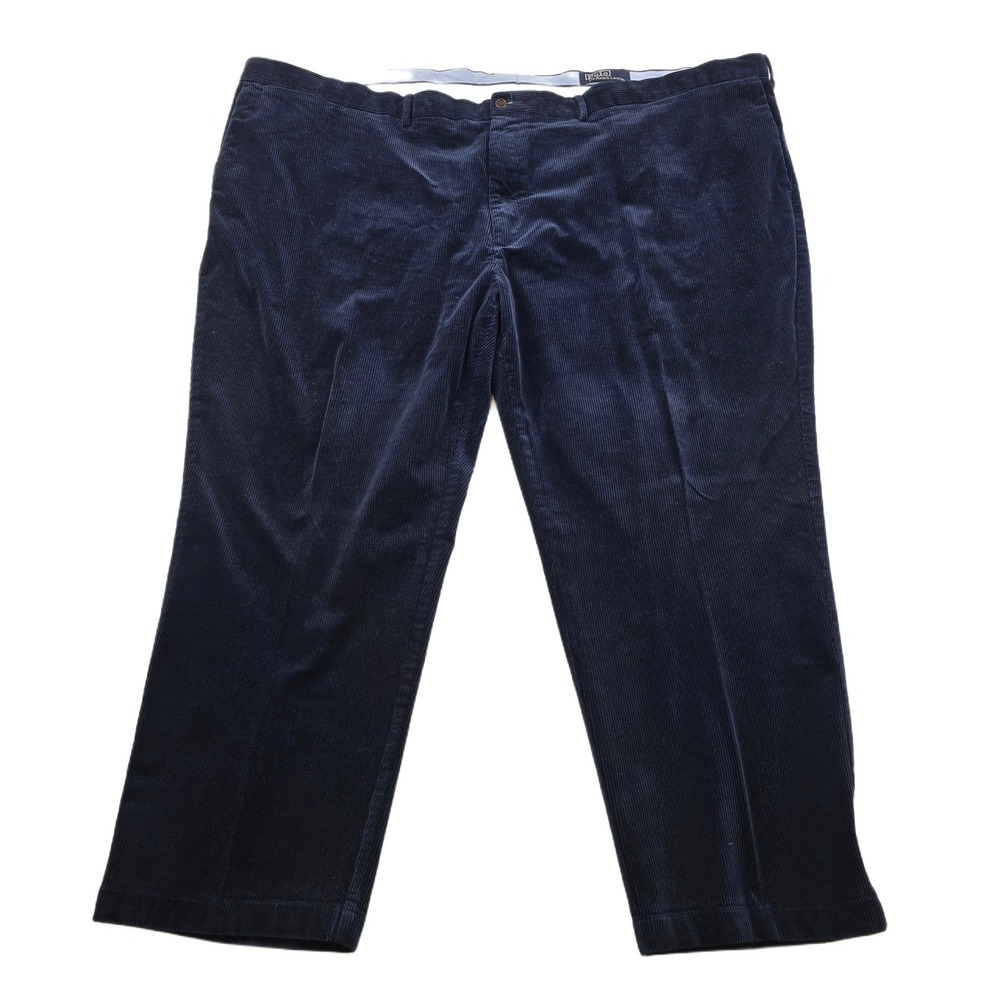 Polo Ralph Lauren Corduroy Pants Mens 58B 56x29 Big Tall Blue Cotton Classic Fit